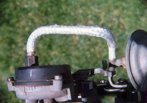 Typical choke stove installation for carburetors